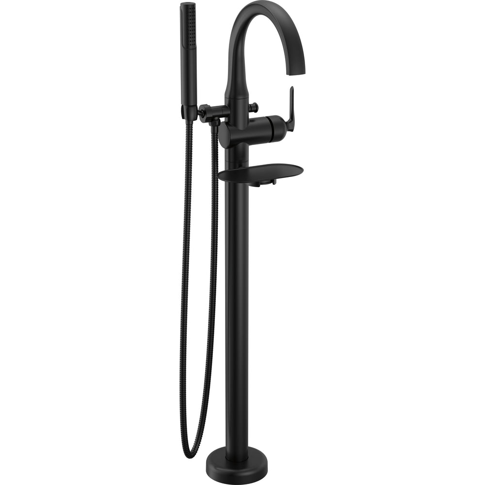 Delta T4745 Bonacci Floor Mount Tub Filler - Matte Black