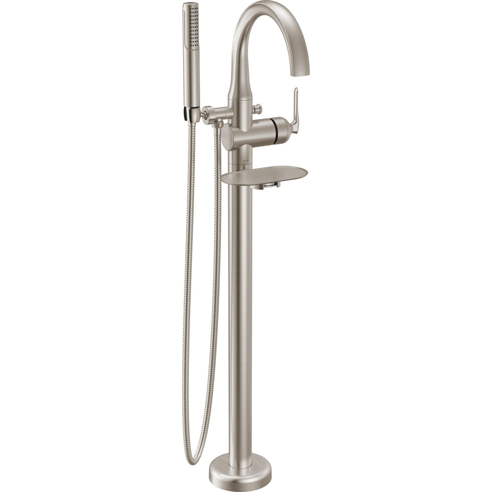 Delta T4745 Bonacci Floor Mount Tub Filler - Lumicoat Stainless