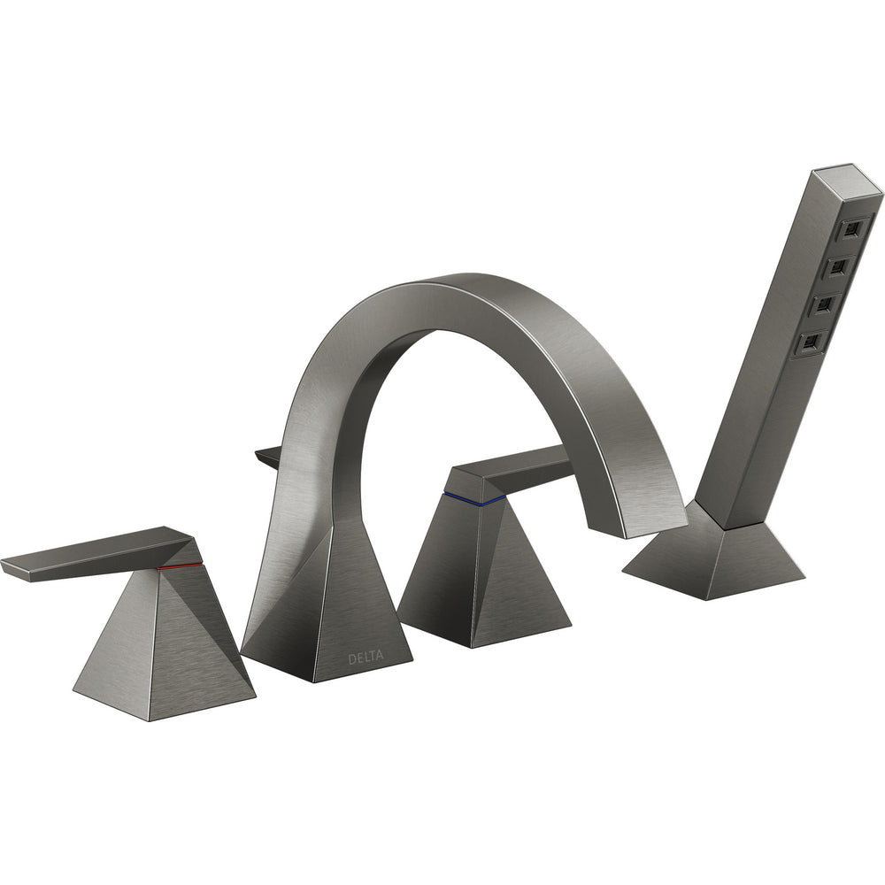 Delta Trillian Two-Handle Roman Tub Trim with Hand Shower - T4746