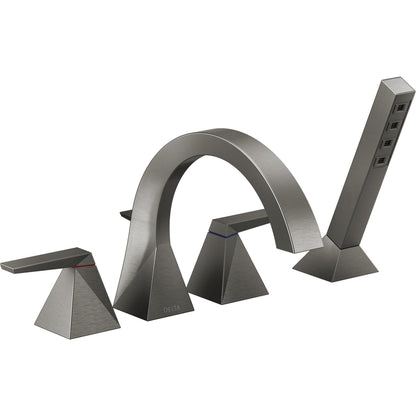 Delta Trillian Two-Handle Roman Tub Trim with Hand Shower - T4746