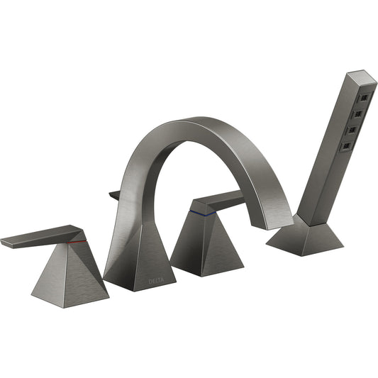 Delta Trillian Two-Handle Roman Tub Trim with Hand Shower - T4746