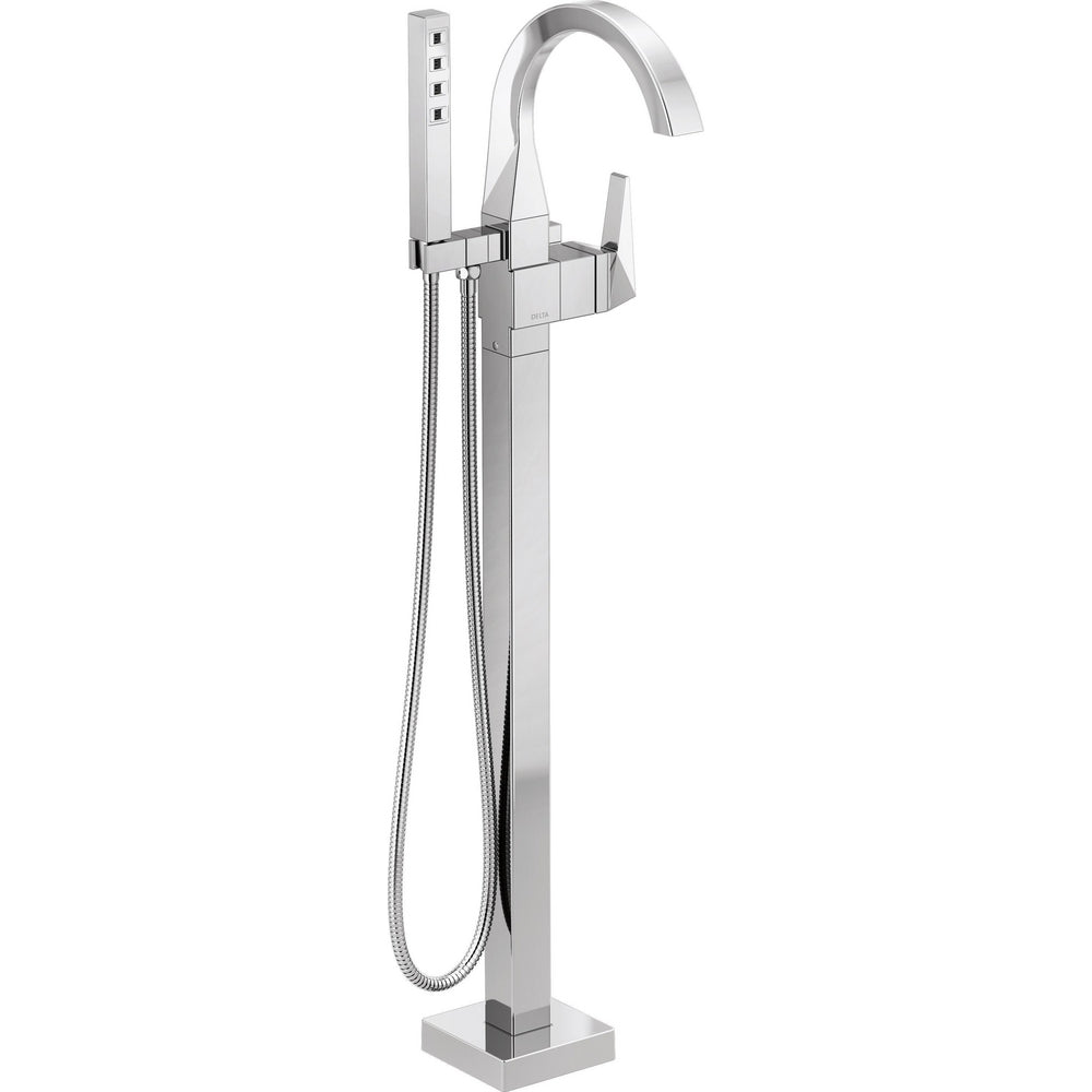 Delta Trillian Single Handle Floor Mount Tub Filler Trim - T4746