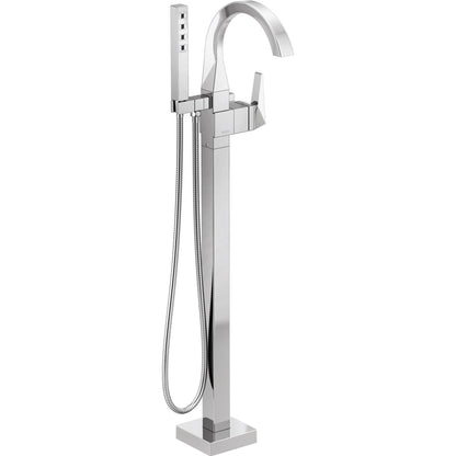 Delta Trillian Single Handle Floor Mount Tub Filler Trim - T4746