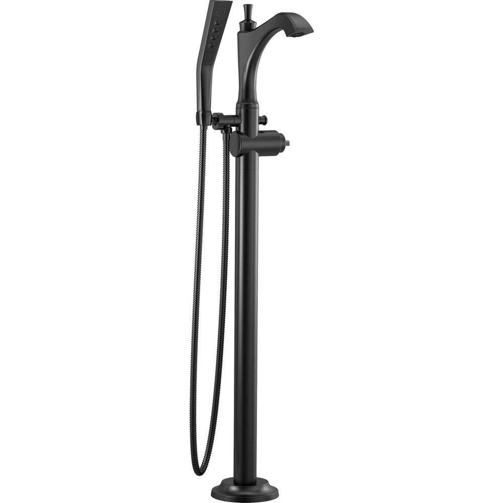 Delta Dorval Single Handle Floor Mount Tub Filler Trim - Less Handle - T4756