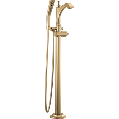 Delta Dorval Single Handle Floor Mount Tub Filler Trim - Less Handle - T4756