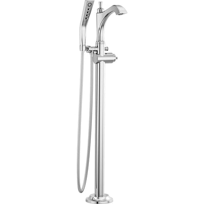 Delta Dorval Single Handle Floor Mount Tub Filler Trim - Less Handle - T4756