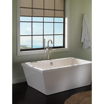Delta Contemporary Floor Mount Tub Filler Trim with Hand Shower - T4759