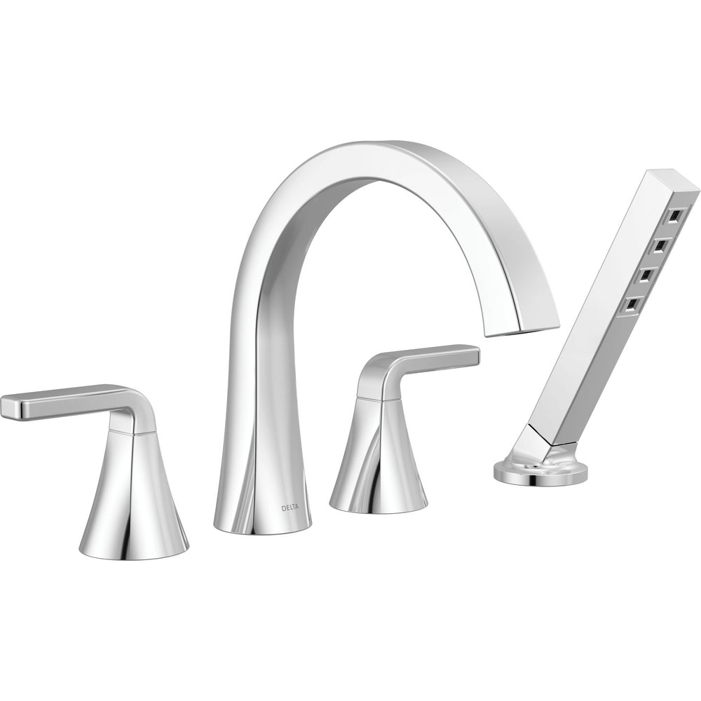 Delta T4762 Lineax Roman Tub with Hand Shower - Chrome