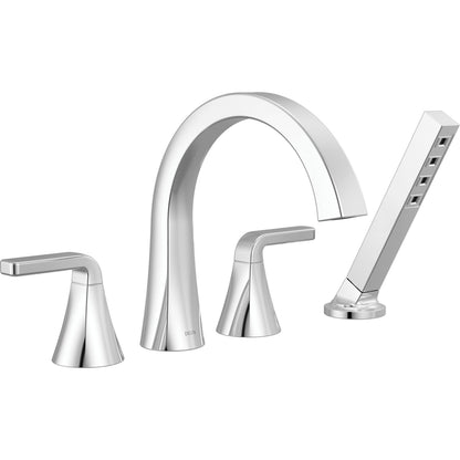 Delta T4762 Lineax Roman Tub with Hand Shower - Chrome