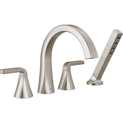 Delta T4762 Lineax Roman Tub with Hand Shower - Stainless Steel