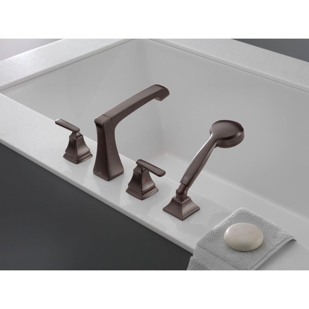Delta Ashlyn Roman Tub with Hand Shower Trim - T4764