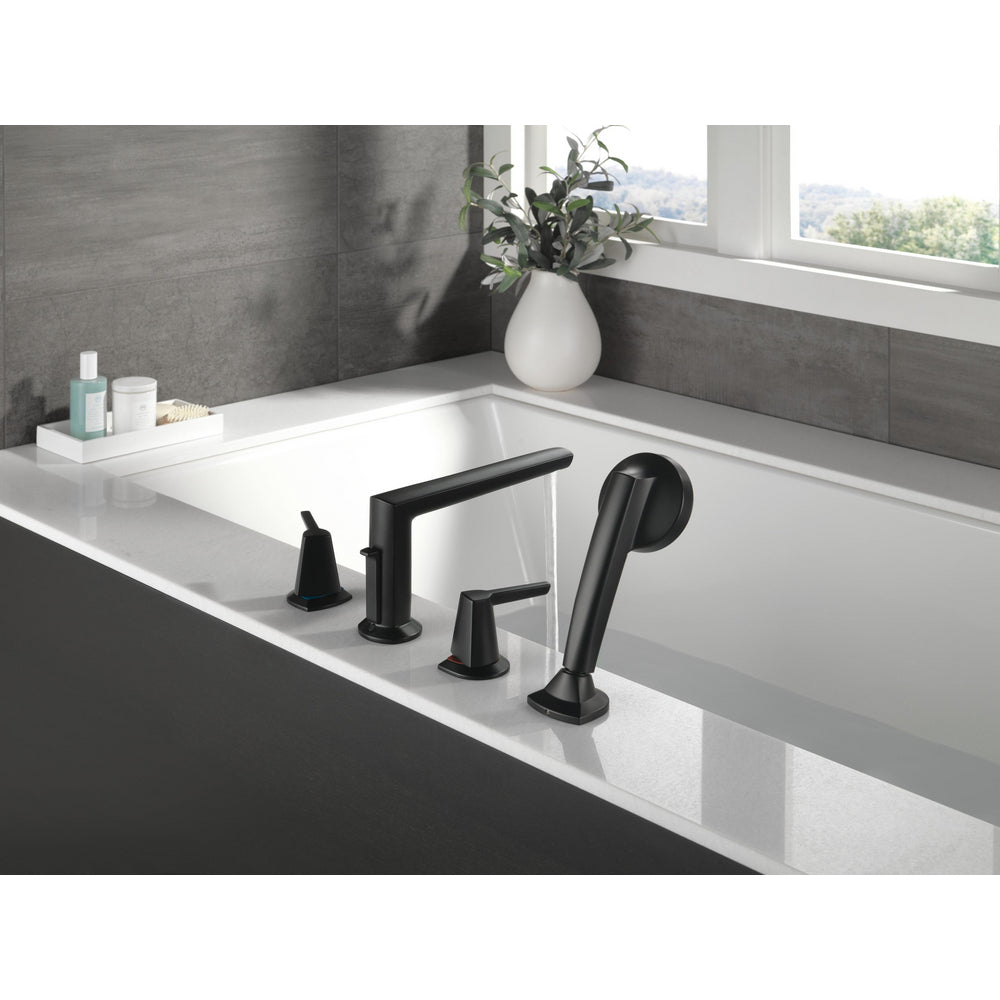 Delta Galeon Garniture de baignoire romaine 4 trous avec douchette - T4771