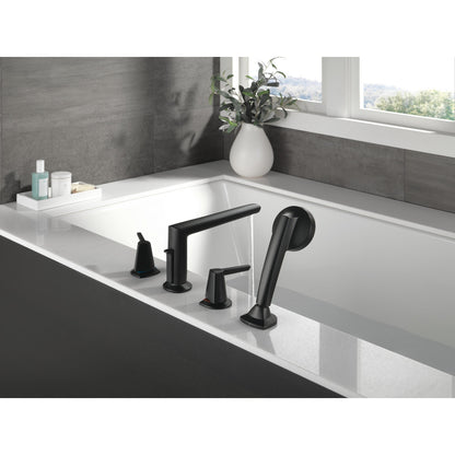 Delta Galeon Garniture de baignoire romaine 4 trous avec douchette - T4771