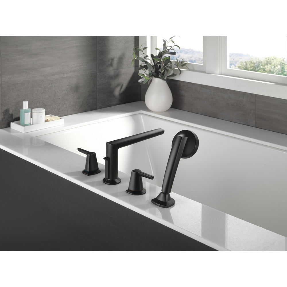 Delta Galeon Garniture de baignoire romaine 4 trous avec douchette - T4771