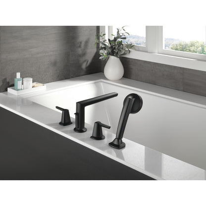 Delta Galeon Garniture de baignoire romaine 4 trous avec douchette - T4771