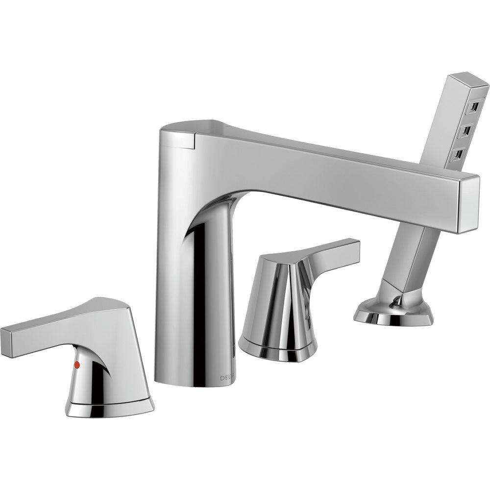 Delta Zura Roman Tub Filler Trim with Hand Shower - T4774