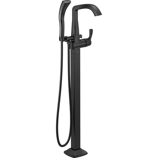Delta Stryke Single Handle Floor Mount Tub Filler Trim - T4776