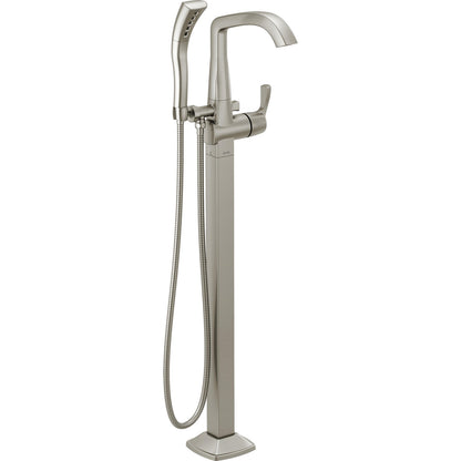 Delta Stryke Single Handle Floor Mount Tub Filler Trim - T4776
