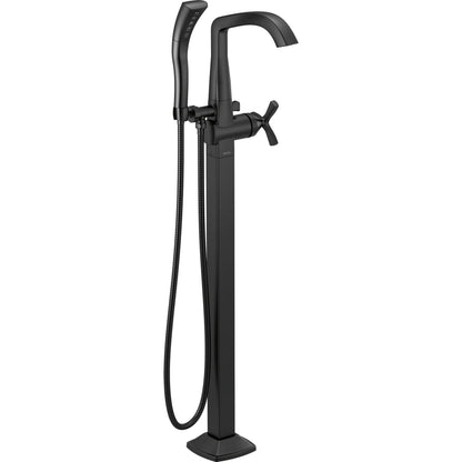 Delta Stryke Single Handle Floor Mount Tub Filler Trim - T47766