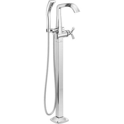 Delta Stryke Single Handle Floor Mount Tub Filler Trim - T47766