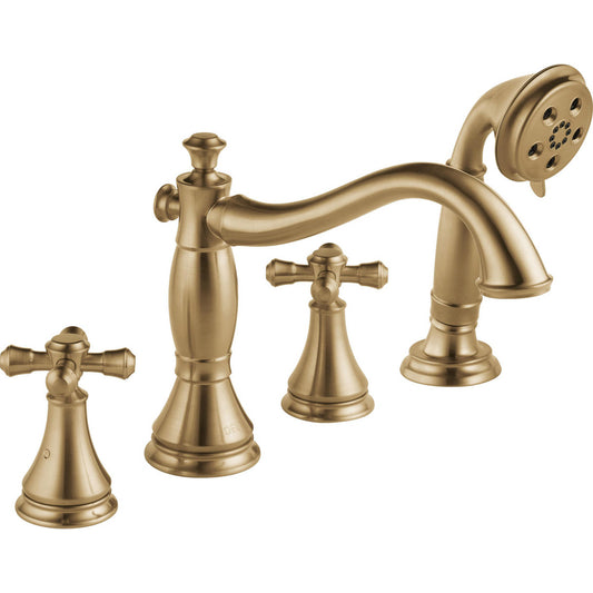 Delta Cassidy Roman Tub with Hand Shower Trim - Less Handles - T4797