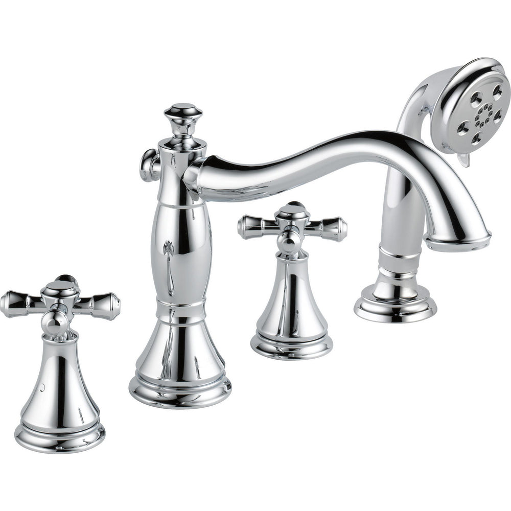 Delta Cassidy Roman Tub with Hand Shower Trim - Less Handles - T4797