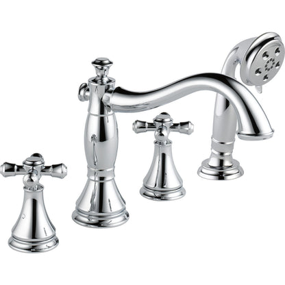 Delta Cassidy Roman Tub with Hand Shower Trim - Less Handles - T4797