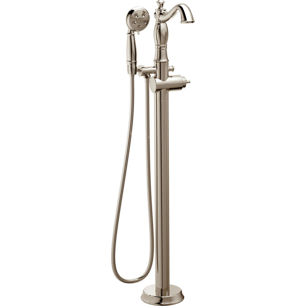 Delta T4797FL Cassidy Floor Mount Tub Filler - Polished Nickel