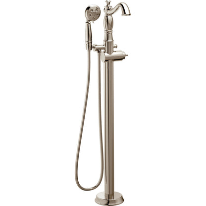 Delta T4797FL Cassidy Floor Mount Tub Filler - Polished Nickel