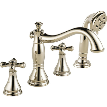 Delta Cassidy Roman Tub with Hand Shower Trim - Less Handles - T4797