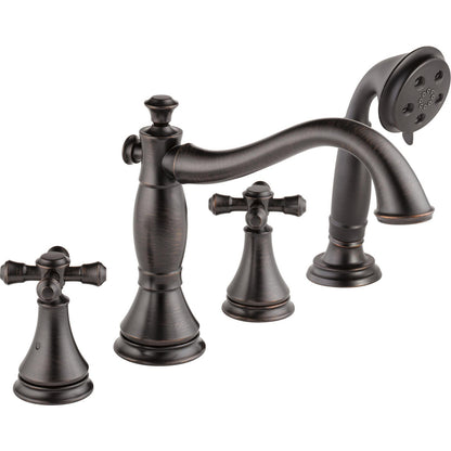 Delta Cassidy Roman Tub with Hand Shower Trim - Less Handles - T4797