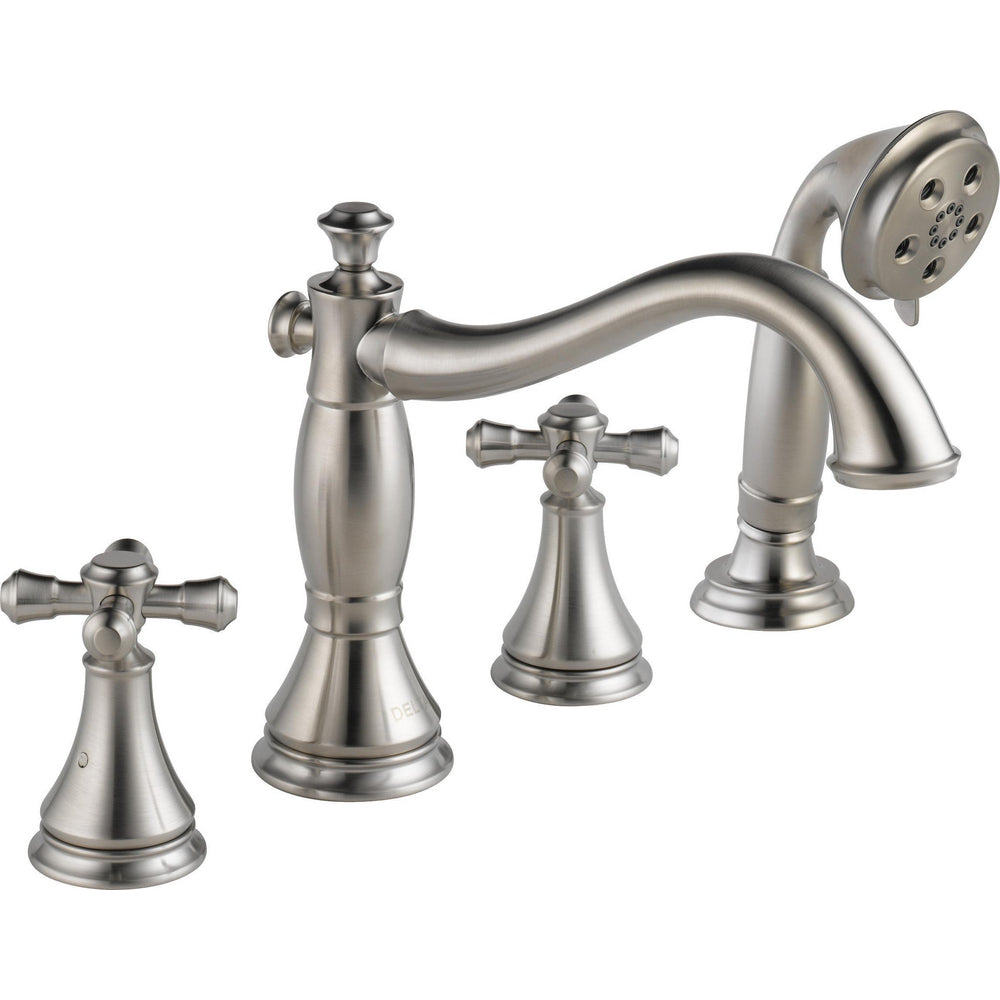 Delta Cassidy Roman Tub with Hand Shower Trim - Less Handles - T4797