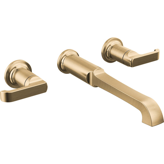 Delta Tetra Wall Mount Tub Filler Trim Less Handles - T5789