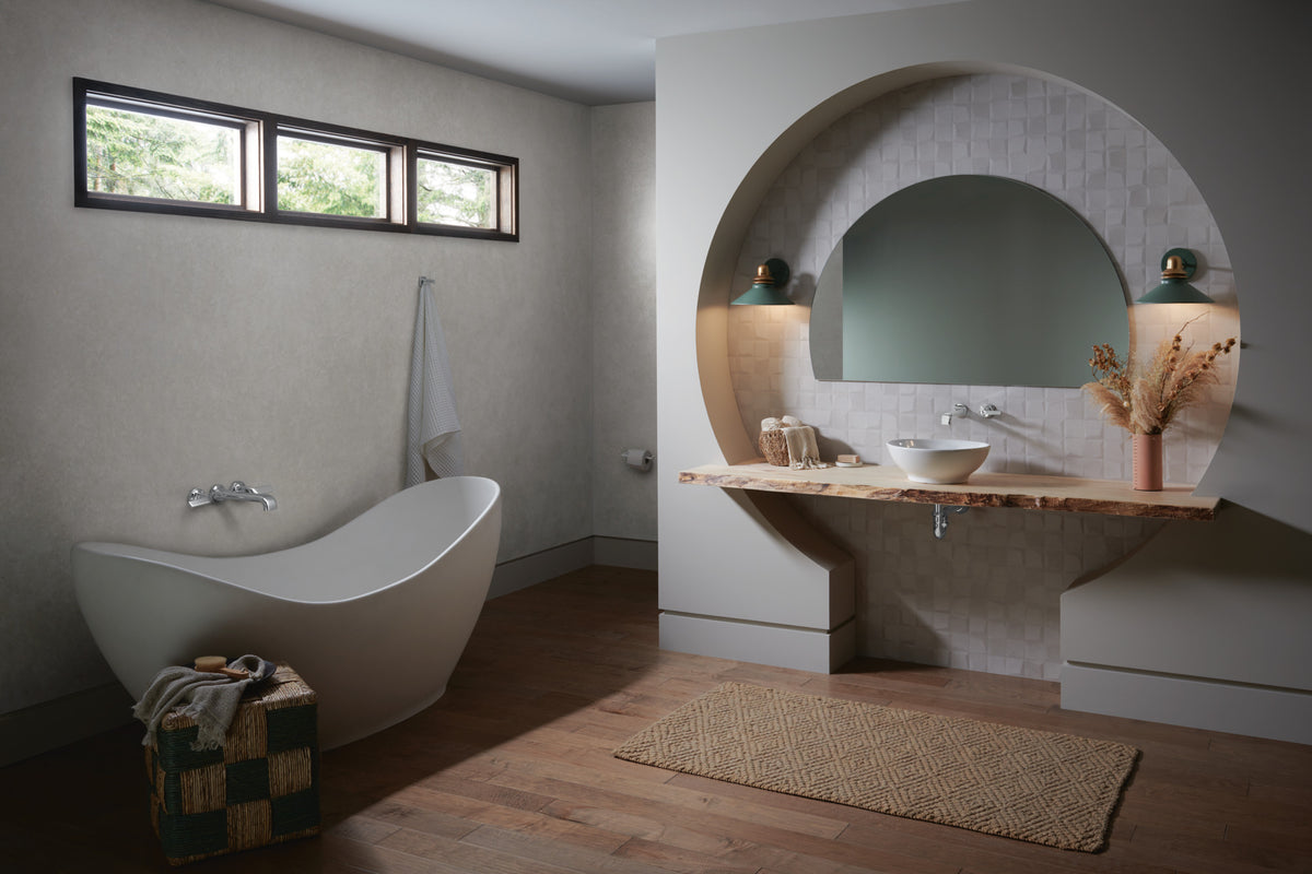 Brizo Allaria Wall Mount Tub Filler Trim (Less Handles) - T70467 - lifestyle 1