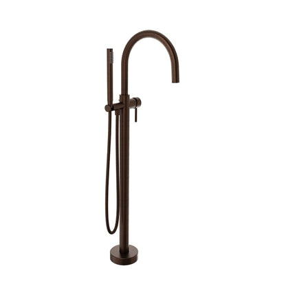 Baril Zip B66 Floor-Mounted Tub Filler With Hand Shower - Venetian Bronze