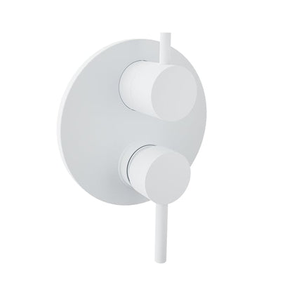 Baril Zip B66 Pressure-Balanced Shower Control Valve Trim With 2-Way Diverter - White