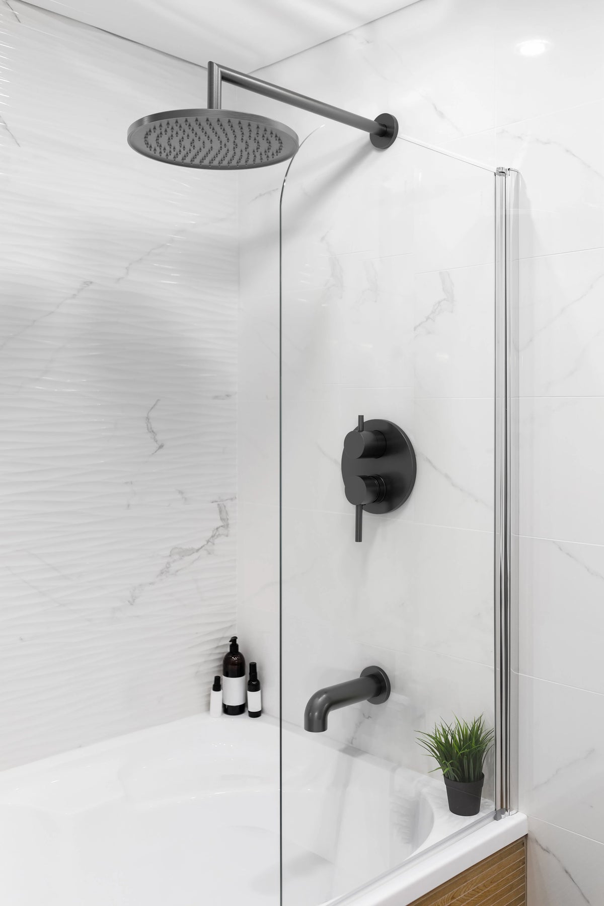 Tête de douche anticalcaire ronde 10" Baril - TET-1050-01