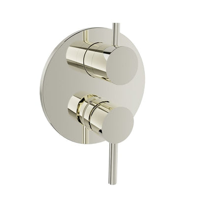 Baril Zip B66 Pressure-Balanced Shower Control Valve Trim With 2-Way Diverter - Polished Nickel