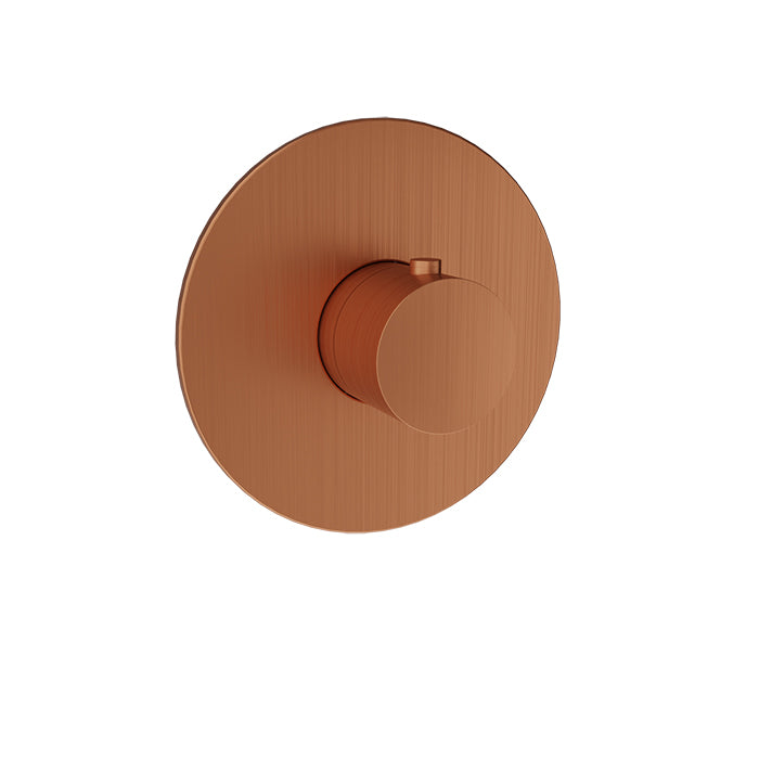 Baril Zip B66 3/4-Inch Thermostatic Valve Trim - Satin Copper