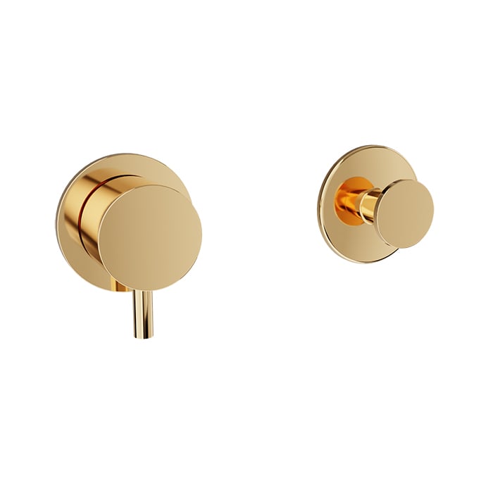 Baril Zip B66 3/4-Inch Thermostatic Valve Trim With Volume Control - Gold
