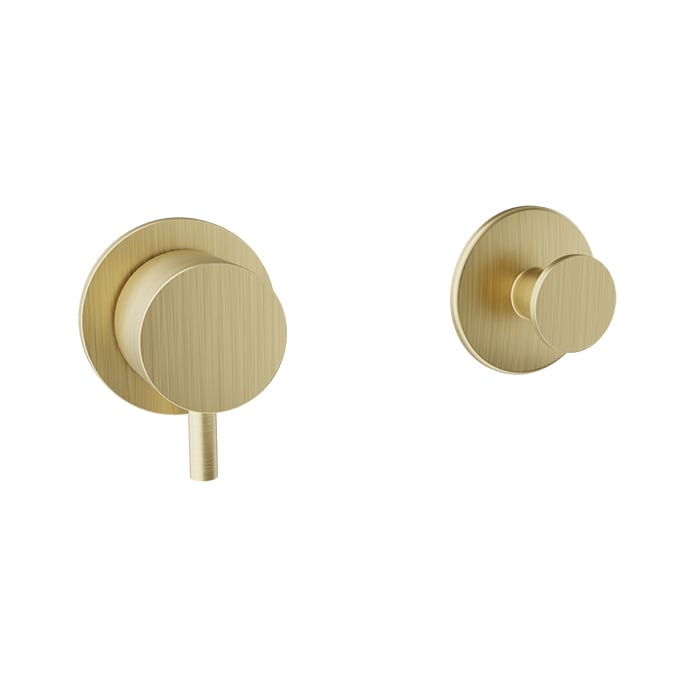 Baril Zip B66 3/4-Inch Thermostatic Valve Trim With Volume Control - Satin Brass