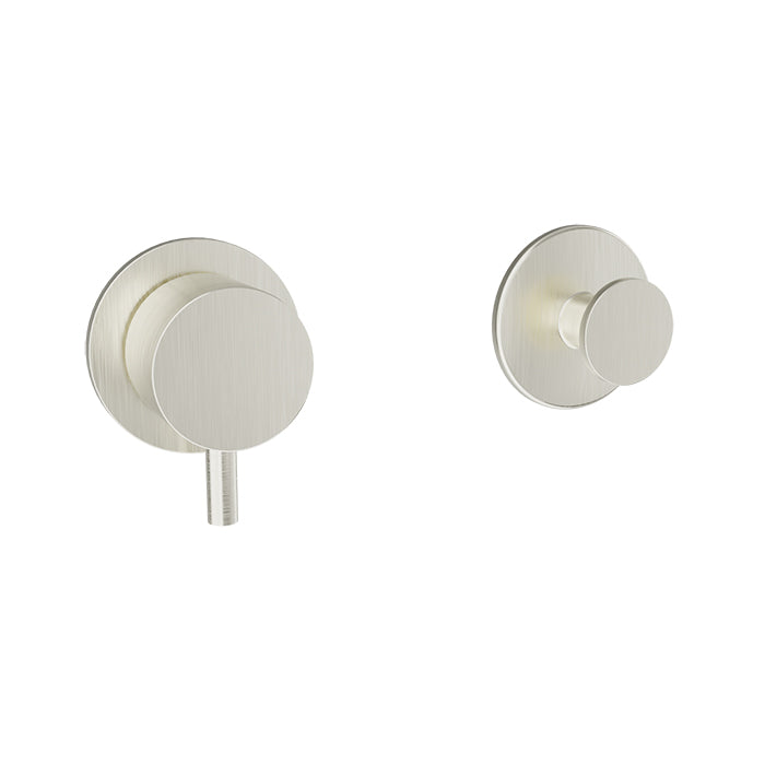 Baril Zip B66 3/4-Inch Thermostatic Valve Trim With Volume Control - Brushed Nickel