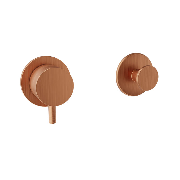 Baril Zip B66 3/4-Inch Thermostatic Valve Trim With Volume Control - Satin Copper