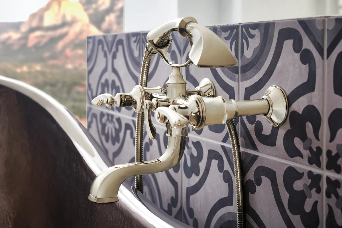 Brizo T70385 PN, installation inspiration; additional fixtures and separately required components shown are sold separately.