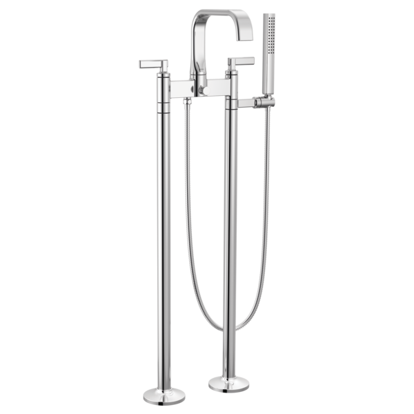 Brizo T70368 PC, assembled configuration; separately required handles, body, mounting parts and rough-in are not included unless specified in the listing.