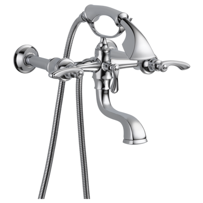 Brizo T70385 PC, assembled configuration; separately required handles, body, mounting parts and rough-in are not included unless specified in the listing.