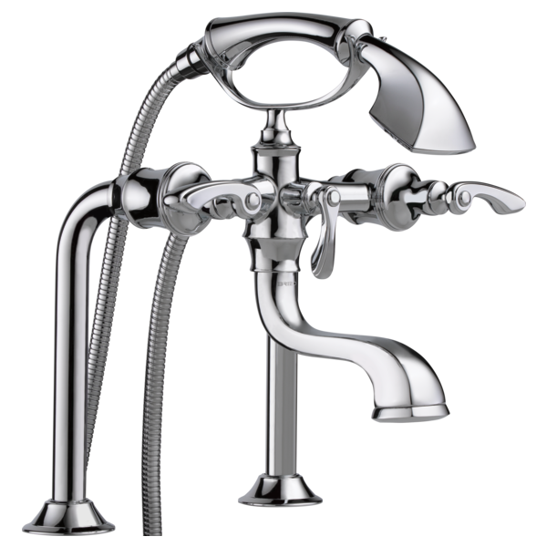 Brizo T70385 PC, assembled configuration; separately required handles, body, mounting parts and rough-in are not included unless specified in the listing.