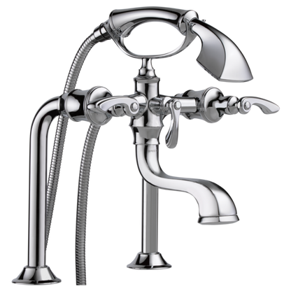 Brizo T70385 PC, assembled configuration; separately required handles, body, mounting parts and rough-in are not included unless specified in the listing.