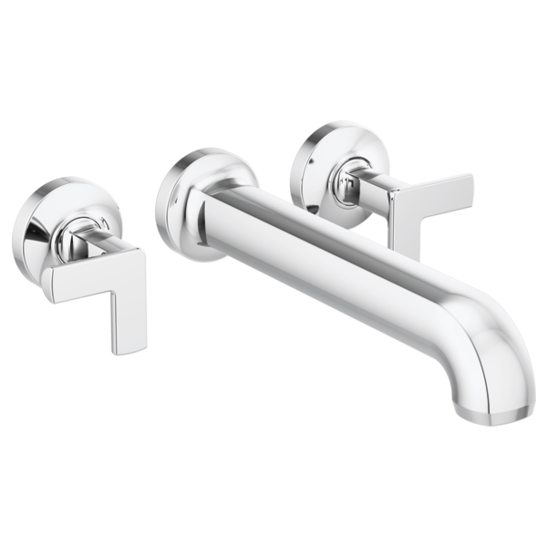 Brizo T70406 PC, assembled configuration; separately required handles, body, mounting parts and rough-in are not included unless specified in the listing.
