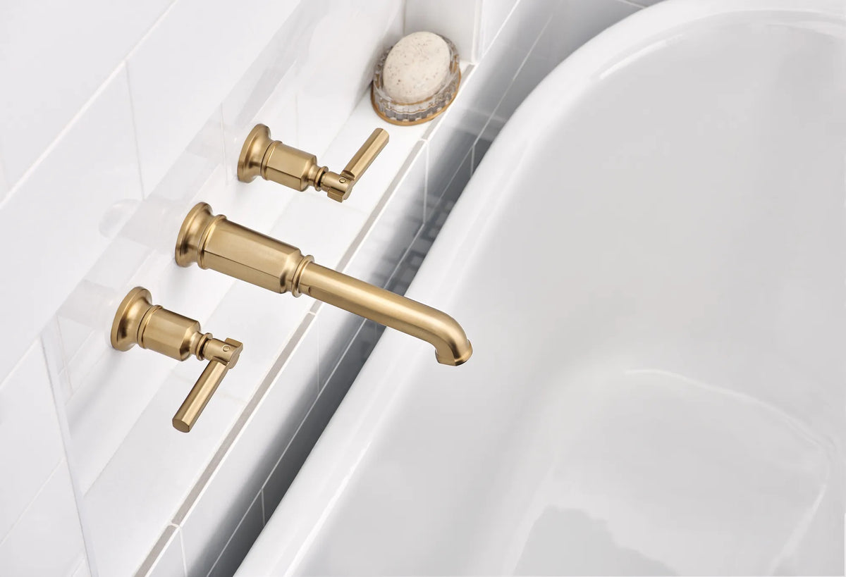 Brizo T70476 in GL, installation inspiration; other fixtures and optional accessories shown are sold separately.